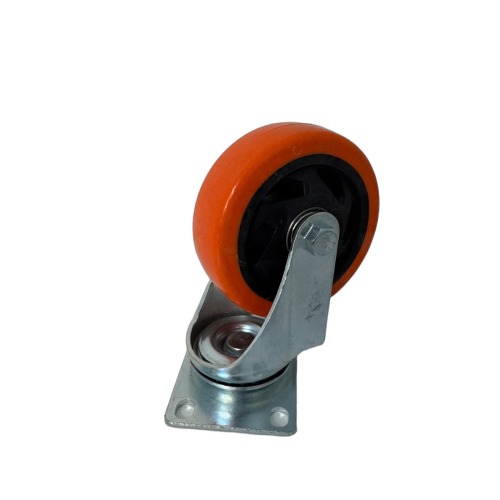 ROUE PIVOT  D50MMX2" ORANGE