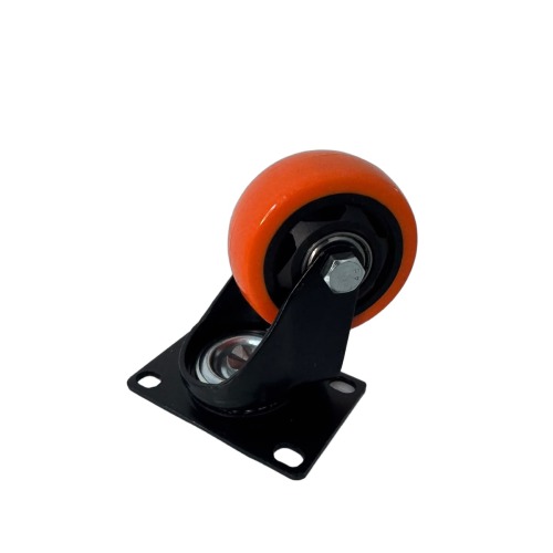 ROUE PIVOT  D65MMX2.5" ORANGE
