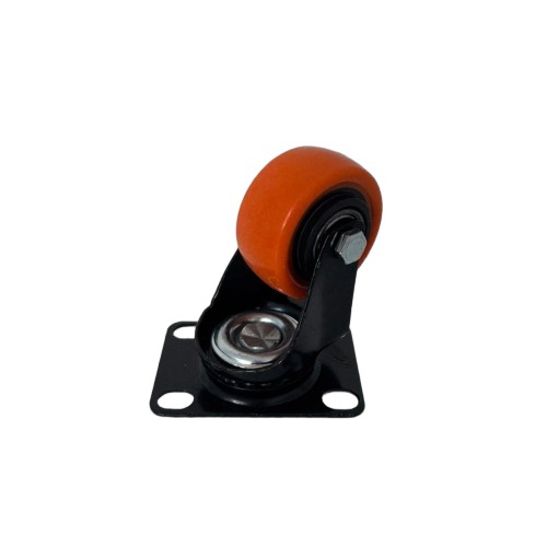 ROUE PIVOT  D75X2.5 ORANGE
