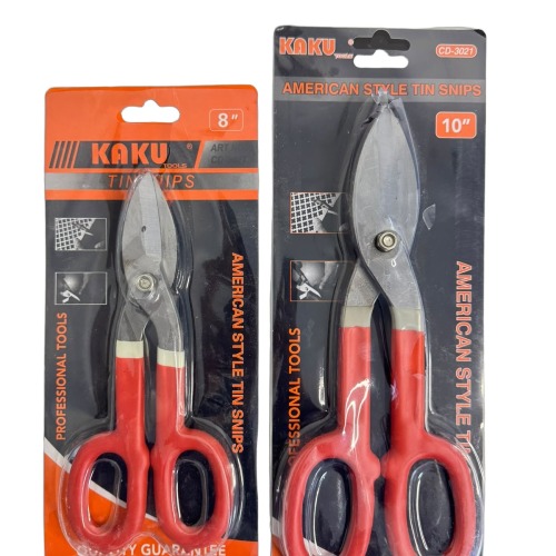 CISAILLE TOLE  C8" ROUGE 3021