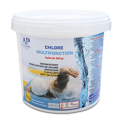 CHLORE MULTI-FONCTIONS GALET 200GR 5KG