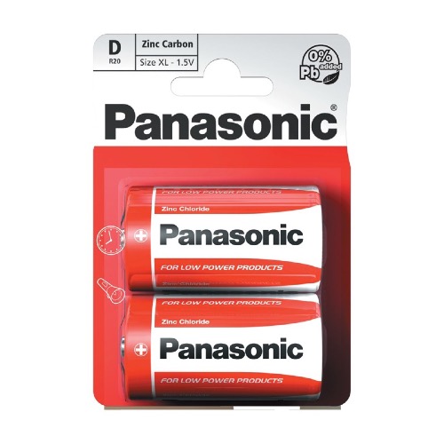 2 PILES R20 RZ/2BP PANSONIC