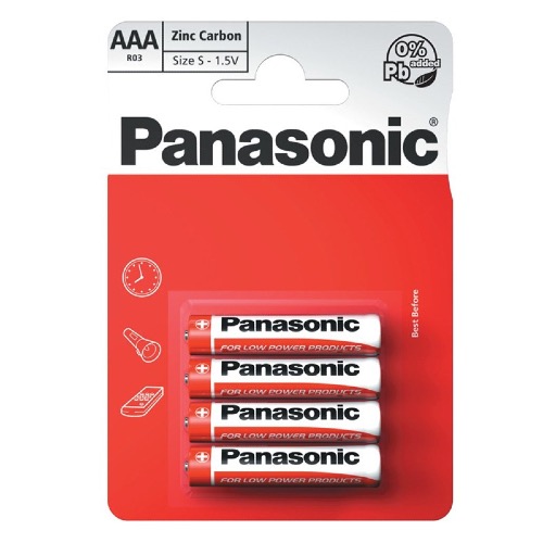 4 PILES R3 RZ/4BP AAA4 PANASONIC