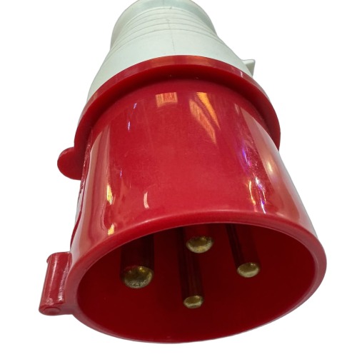FICHE 4P+T 32A ROUGE MALE INDUSTRIEL
