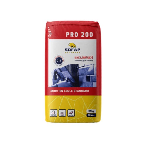 CIMENT SOFAPCOL PRO200 C1T BLC 25KG