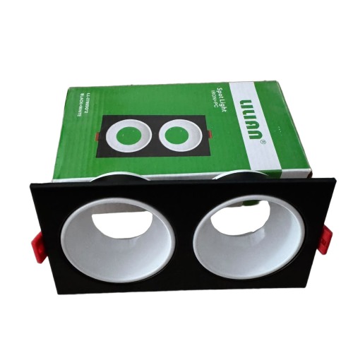 SPOT 2766SQX2 NOIR+BLC G5.3 PLC