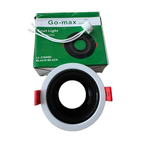 SPOT 2766 ROND BLC+NOIR G5.3 PL