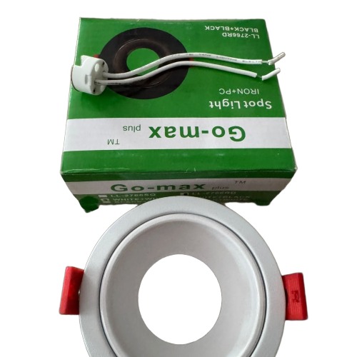 SPOT 2766 ROND BLC+BLANC G5.3 PL
