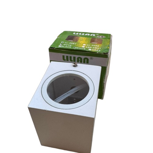 APPLIQUE 2087X1 CARRE BLANC GU10 IP65