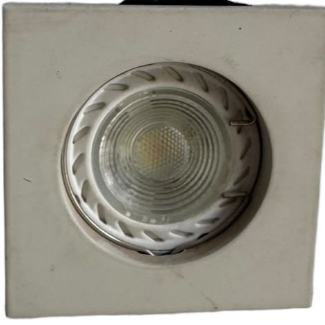 SPOT FIXE 0203 BLC MAT CARRE