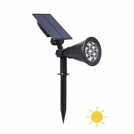 SPOT A PIQUET SOLAIRE ROND GM 3000K
