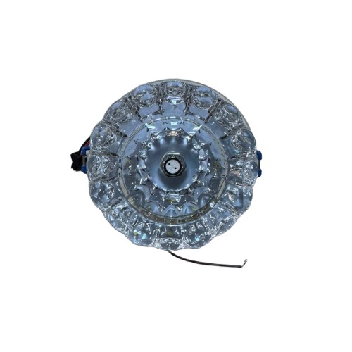 SPOT CRISTAL 10005-15M/LED+G4 WH+PINK